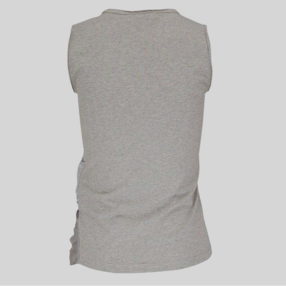DOROTHEE SCHUMACHER Grey Satin Jersey Sleeveless Top Size 3/Medium - Picture 6 of 14